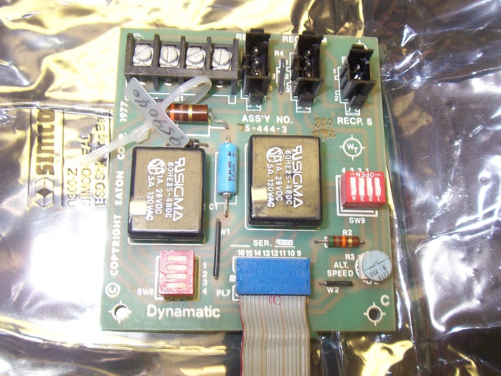DYNAMATIC 75-444-3 CIRCUIT BOARD CARD