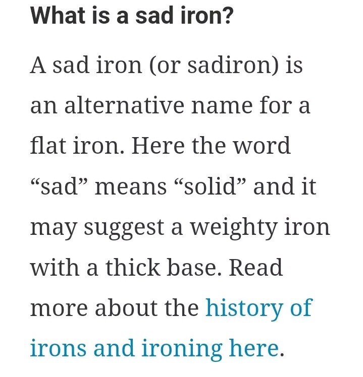 Asbestos Sad Iron Cast Iron Antique Clothes Iron