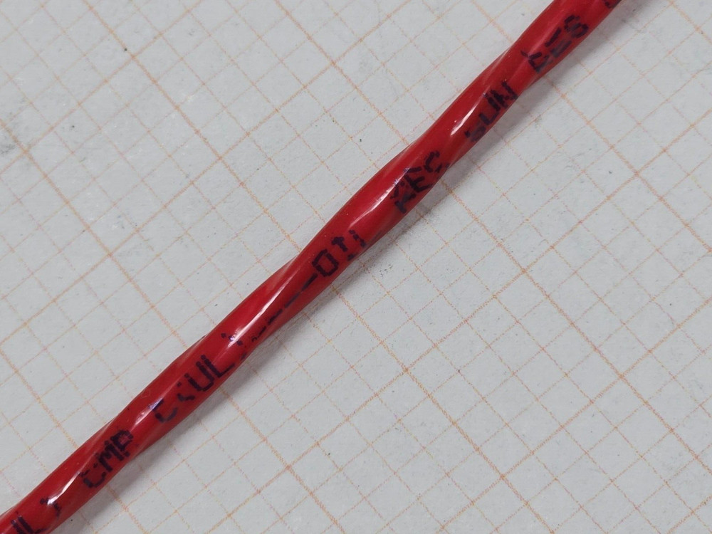 Belden 88770 18/3C Foil Shielded FEP/FEP Electronics Cable CMP Plenum Red /10ft