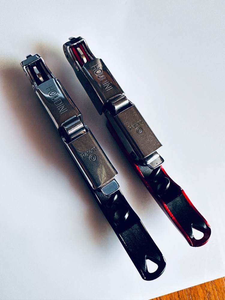 (2) HOUDINI Red Black 2 Step Wine Openers Corkscrews Waiters