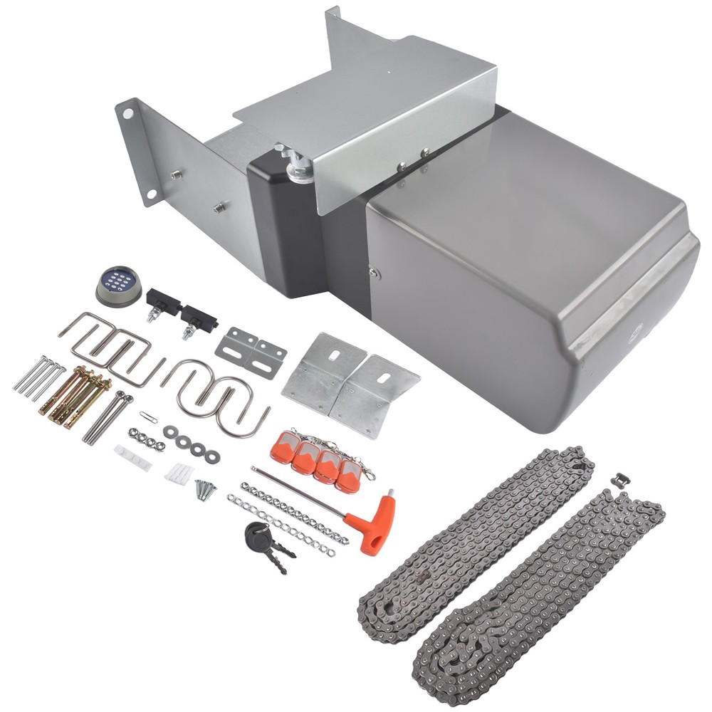 3300lbs 550W Automatic Sliding Gate Opener APP Control with 4 Remote Controls
