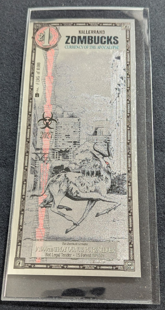 Killerrand Zombucks World Silver Note