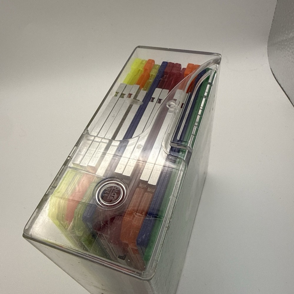 Imation Neon Diskettes 1.44 MB IBM Formatted 2HD Floppy Disks 12 Pack Open Box