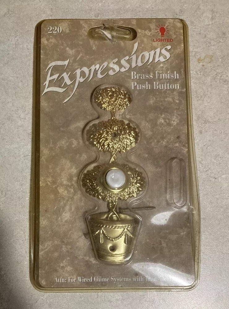 Expressions 220 Nos Brass Lighted Wired Push Button Bonsai Tree Design