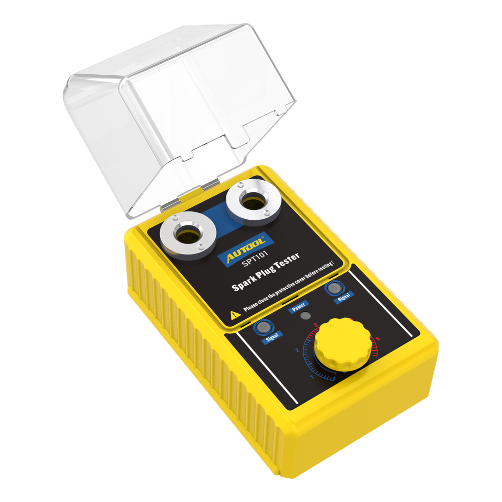 AUTOOL Car Spark Plug Tester Dual Hole Petrol Ignition Analyzer Diagnostic Tool
