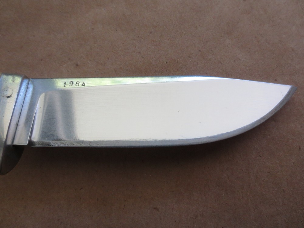 Bill Simons Fixed Blade Custom Knife w/Sheath 1984