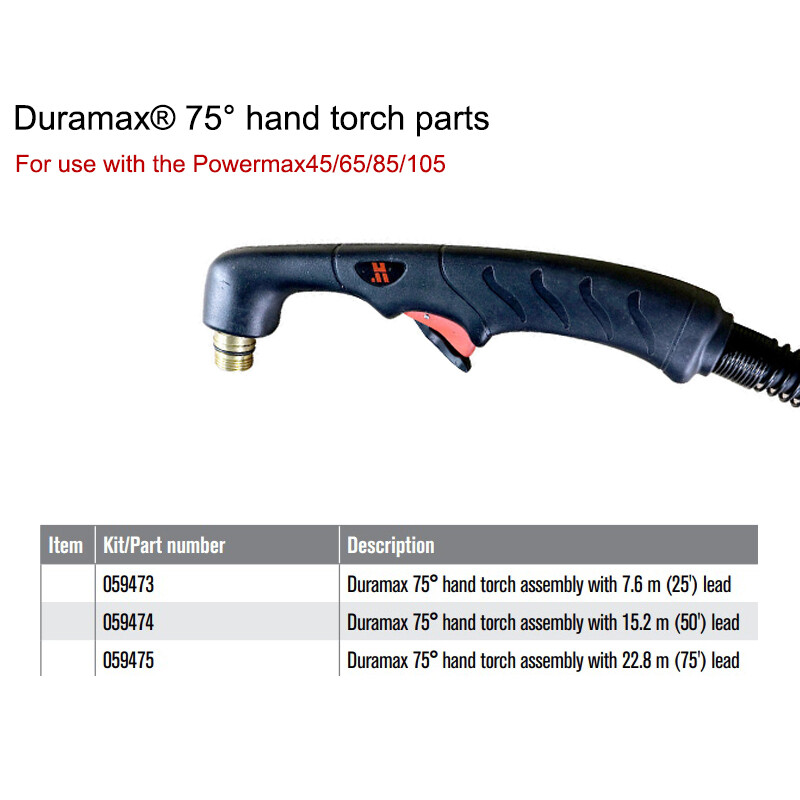 YOUCU 15.2m 50ft 059474 for Powermax65/85/105 Duramax Hand Torch