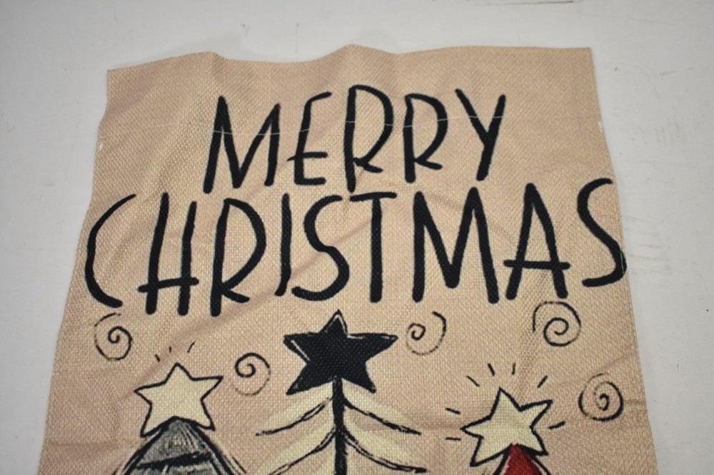 Merry Christmas Rectangular Throw Pillow Cover 18" x 12" Home Decor Holiday