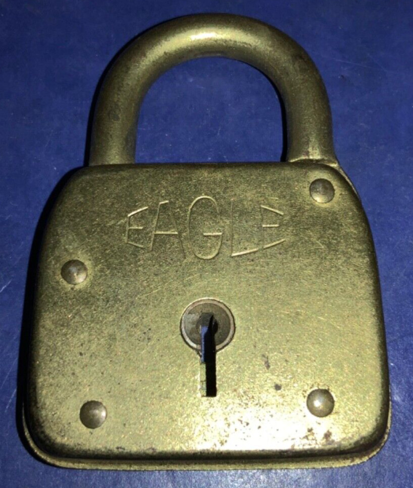 Vintage Eagle Lock Co. 3” Lock - NO KEY - AS IS