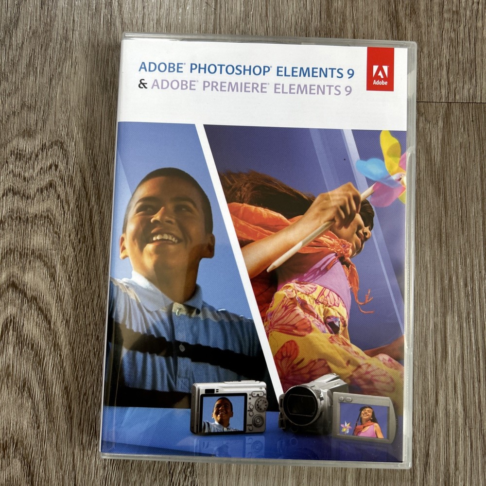 Adobe Photoshop Elements 9 and Adobe Premiere Elements 9 w/ Codes READ