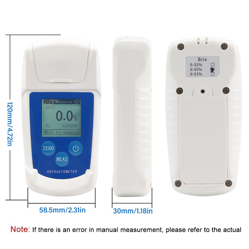 High 0-55% Digital Refractometer Meter Automatic S8S0