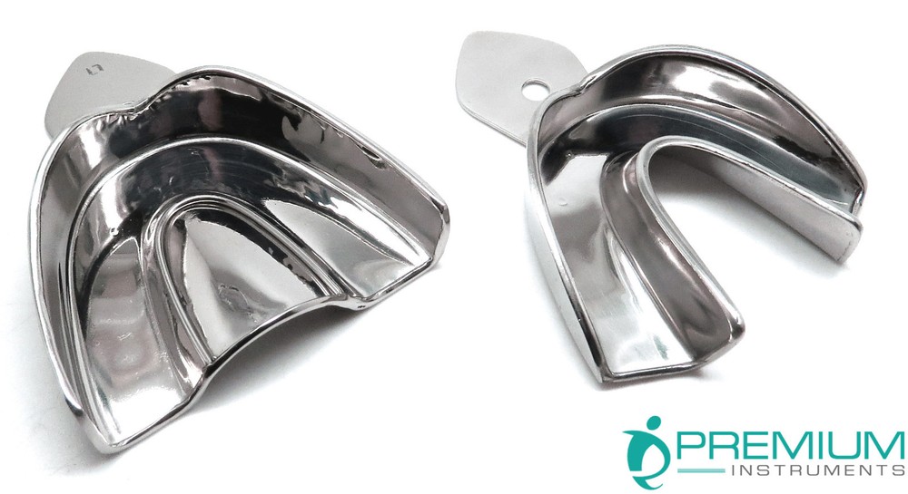 Dental Impression Solid Large Trays Upper & Lower Autoclavable Instruments