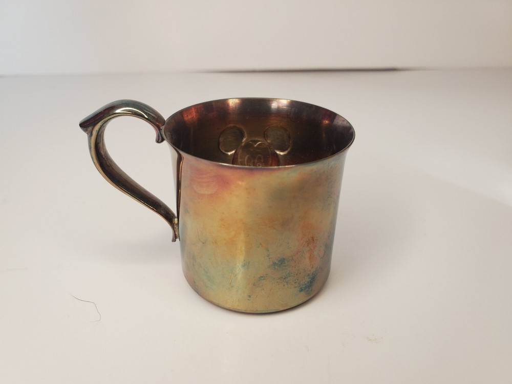 Reed & Barton for Children Silver Baby Cup Mickey Mouse