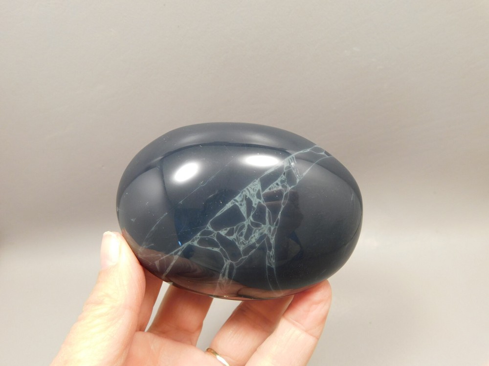 Spiderweb Obsidian Polished Rock Massage Healing Stone #O1