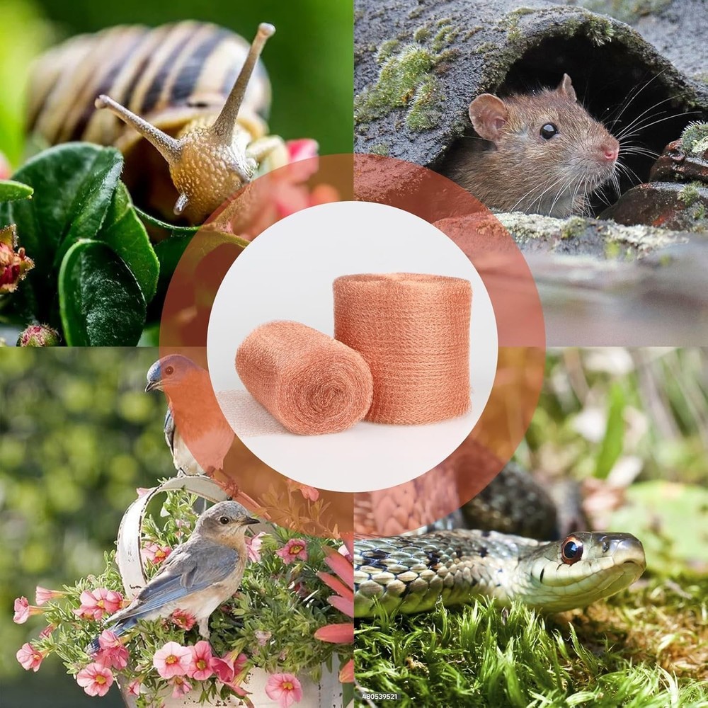 5 in x 35 ft Copper Mesh Roll for Effective Rodent & Pest Proofing Solutions