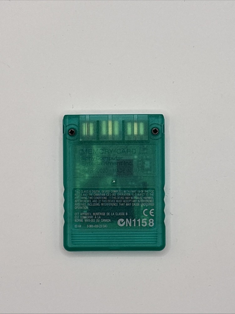Sony PlayStation 2 Magic Gate 8MB Memory Card Original (Blue) - Untested