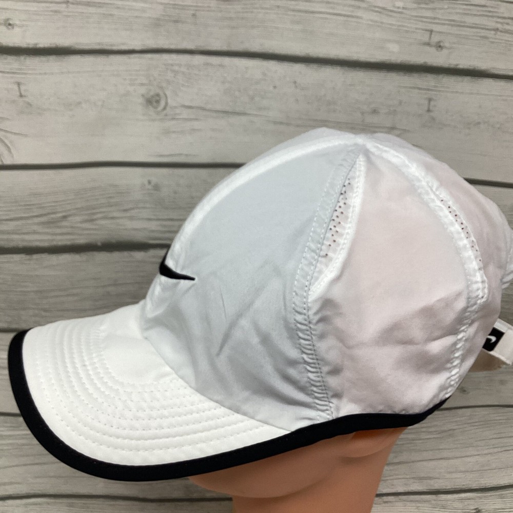 Nike Sportswear Featherlight Dri Fit Athletic Adjustable Hat White
