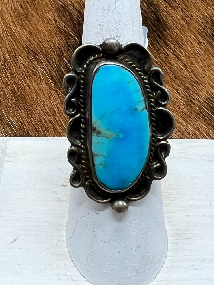 TURQUOISE ~ STERLING ~ RING (6.25)