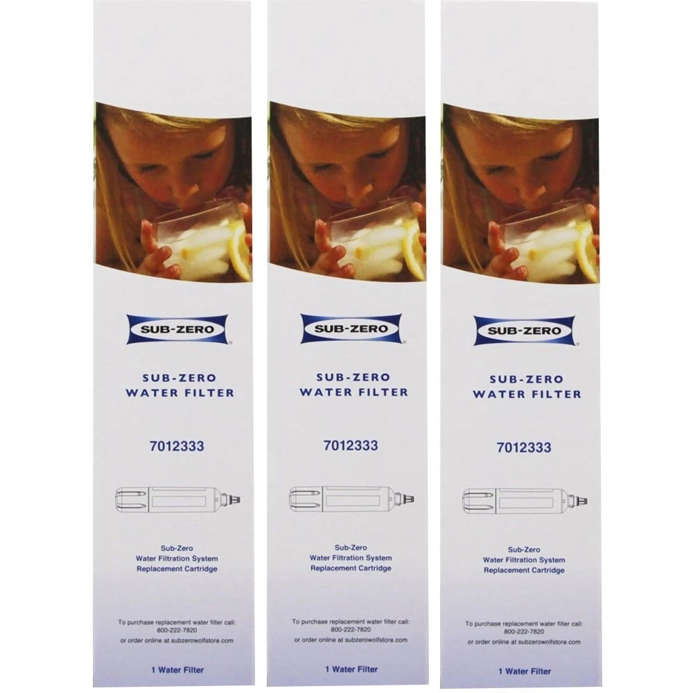 3 PACK Sub-Zero 7012333 Ice Maker Refrigerator Water Filter , USA STOCK