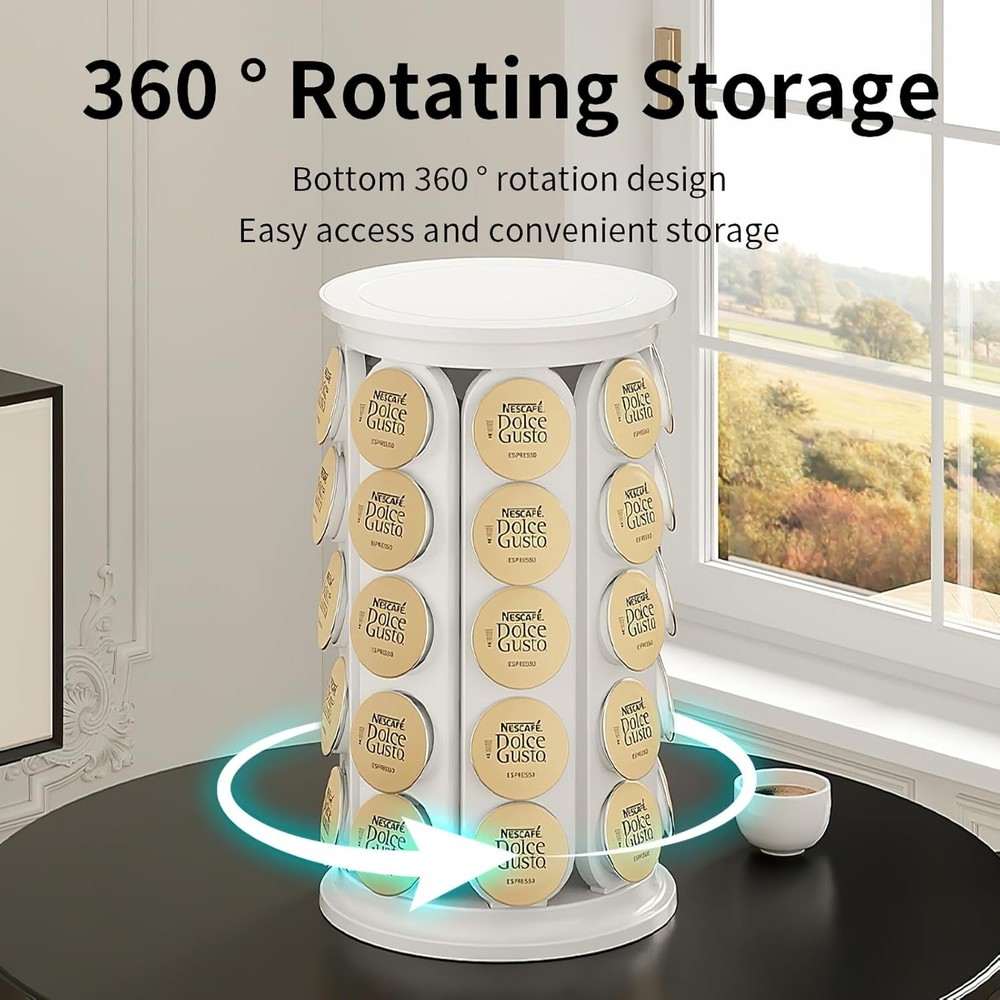 Coffee Pod Storage Carousel Holder Organizer Compatible with 40 Keurig K-Cup