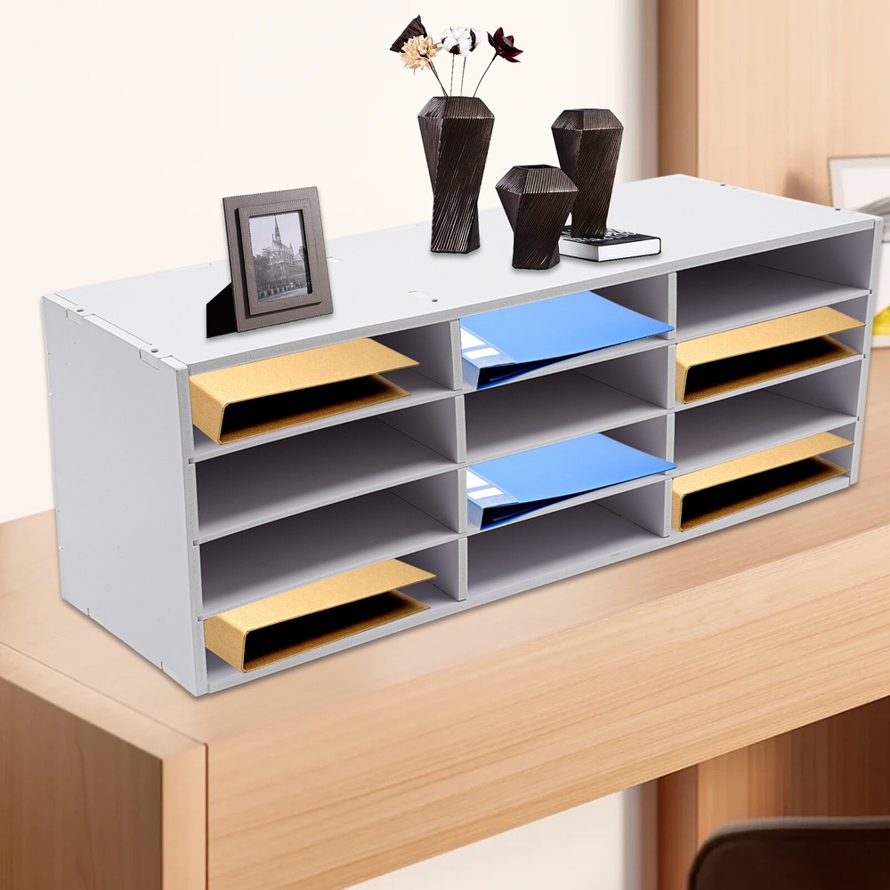 Desktop Document Literature Organizer File Sorter Mail Paper Storage Cabinet