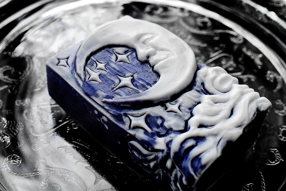 MOON SILICONE MOLD for soap making and other crafts