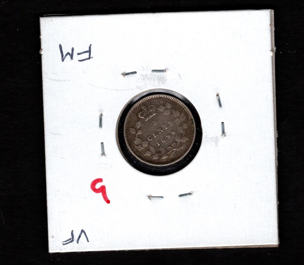 1899- Canada- Victoria Five Cents