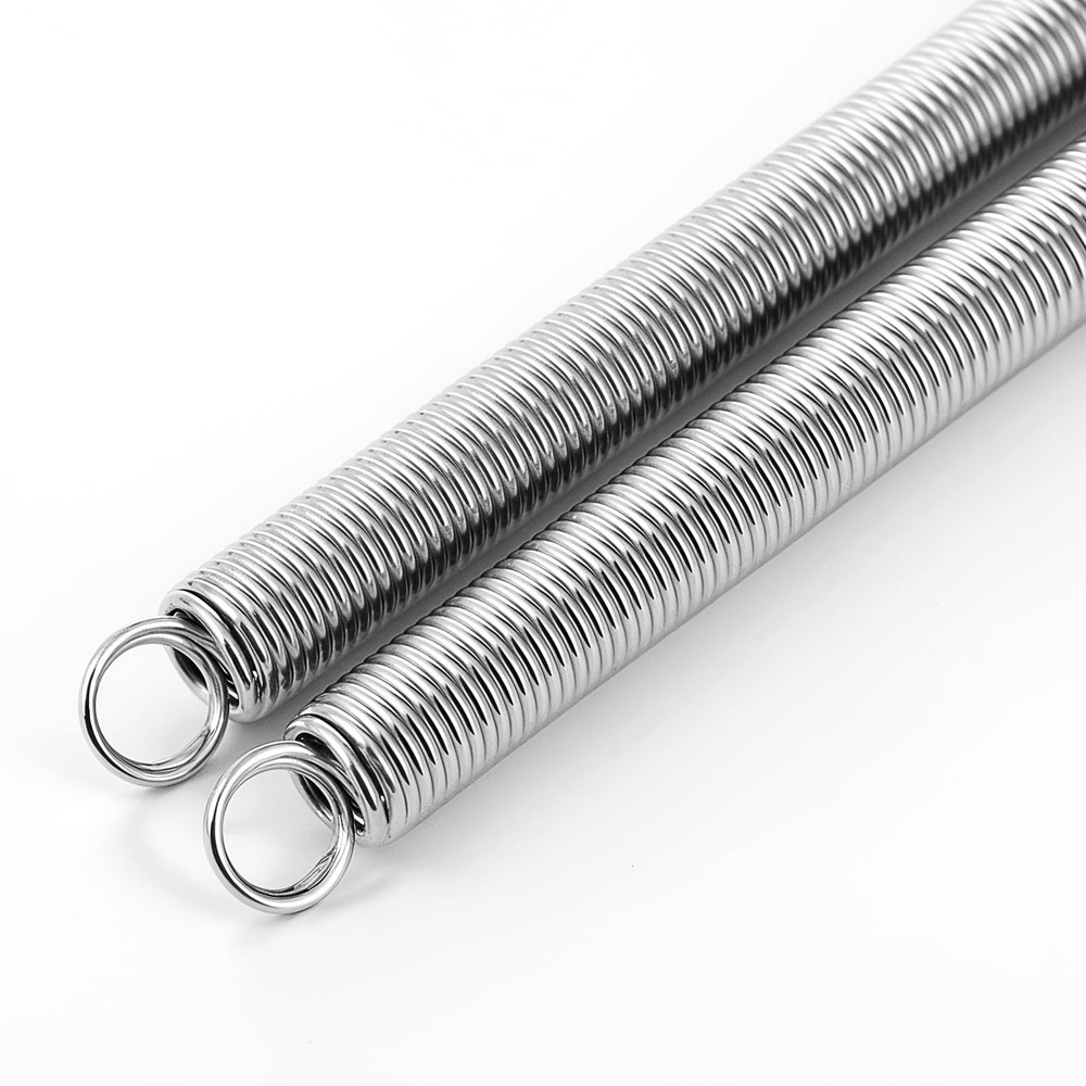 20 Inch Screen Door Spring, 2PCS Long Extension Spring Silver