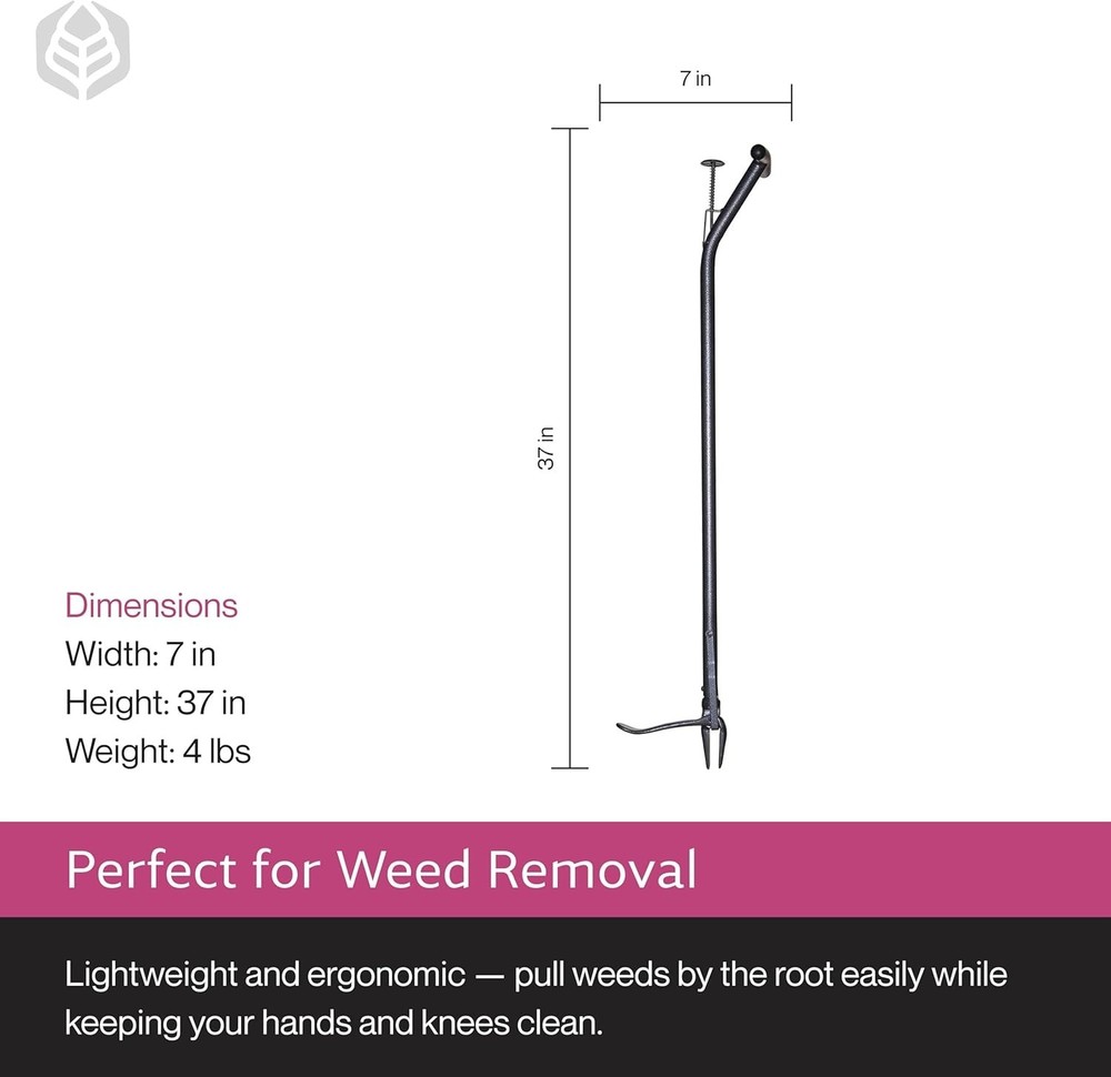 Rocket Weeder with Hand Ejector – Ergonomic, Rust-Resistant, 37" Handle