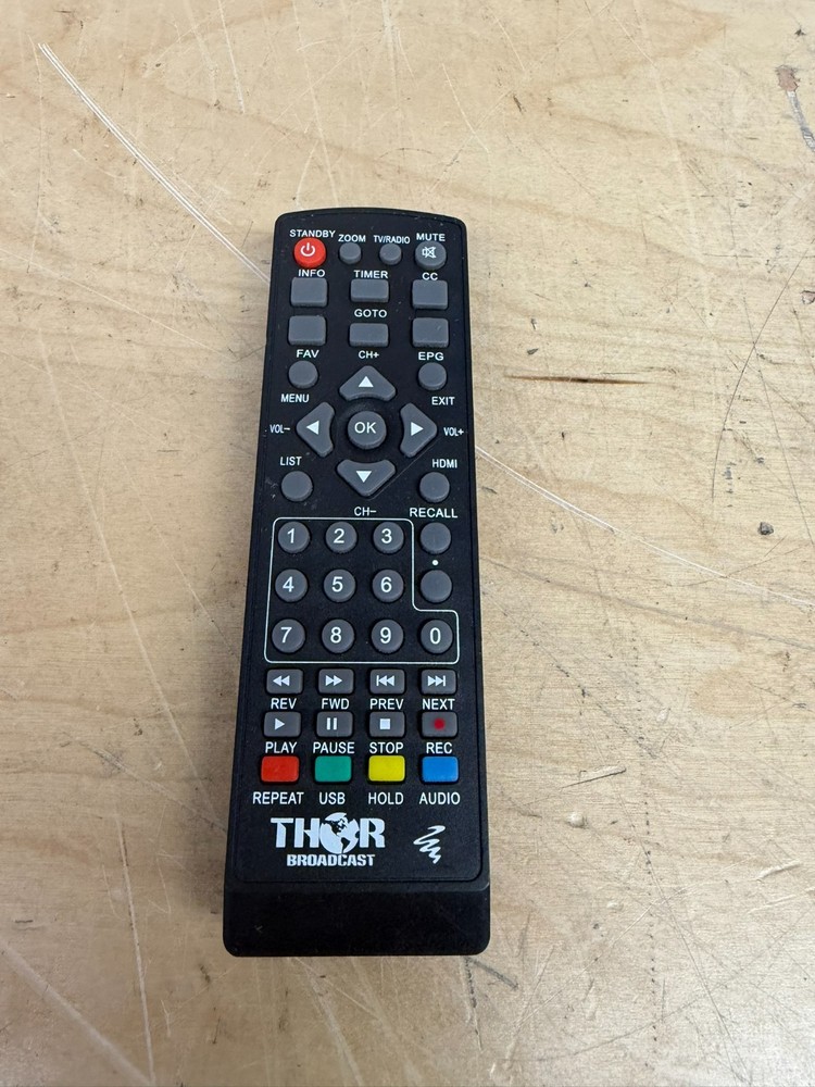THOR Broadcast Digital TV GENUINE OEM Remote Tested