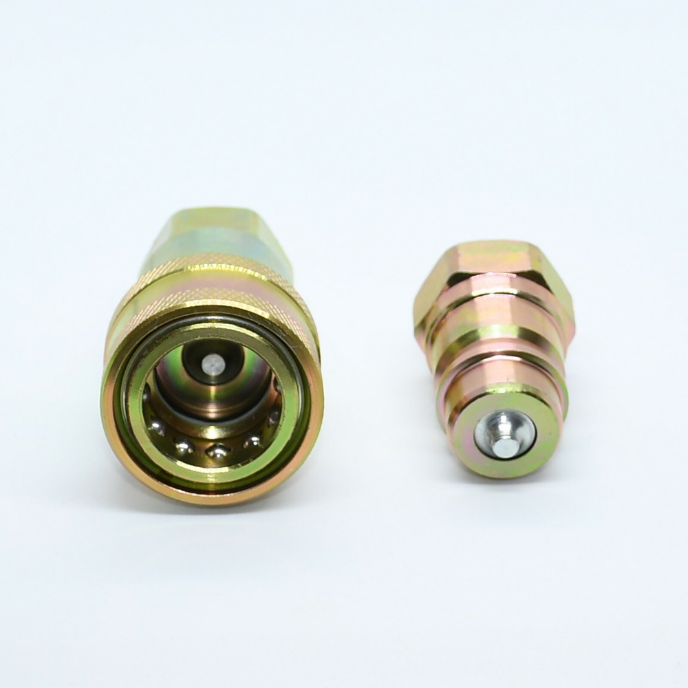 1/2″ NPT ISO 7241-B Quick Disconnect Hydraulic Coupler Set (1 SET)
