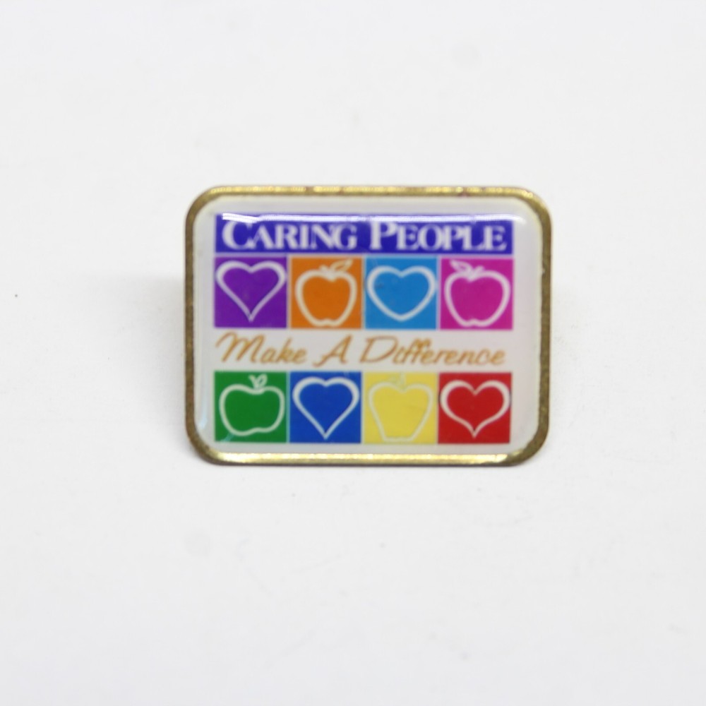 Caring People Make a Difference Lapel Pin Vintage