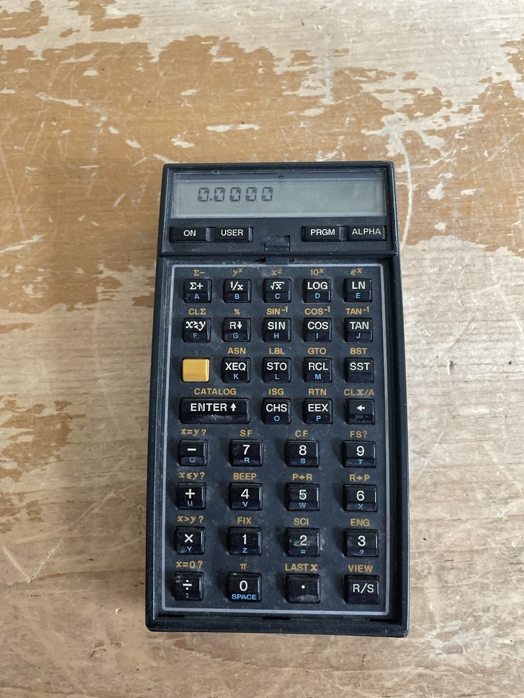 Hewlett Packard HP 41C Calculator Tested/Works No Memory Modules
