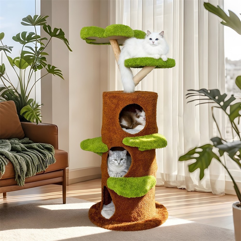 Robust Cat Tree Cat Kitty Scratching Post Fun Activity Center Padded Top Perch