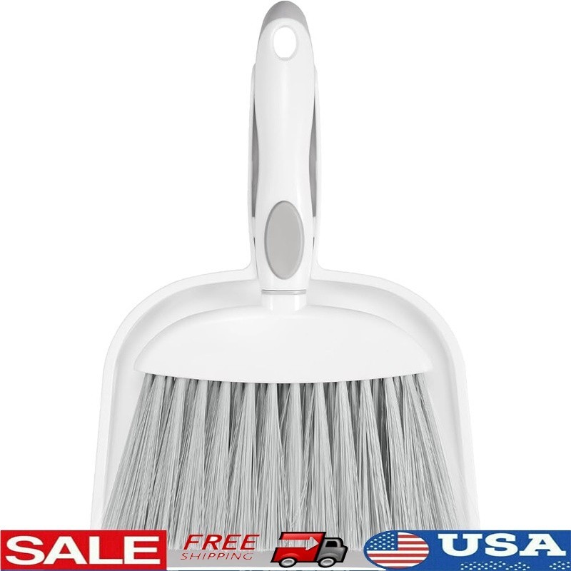 Ultra Thin Broom & Dustpan Set Wall Mounted Leak Proof Efficient Cleaning New