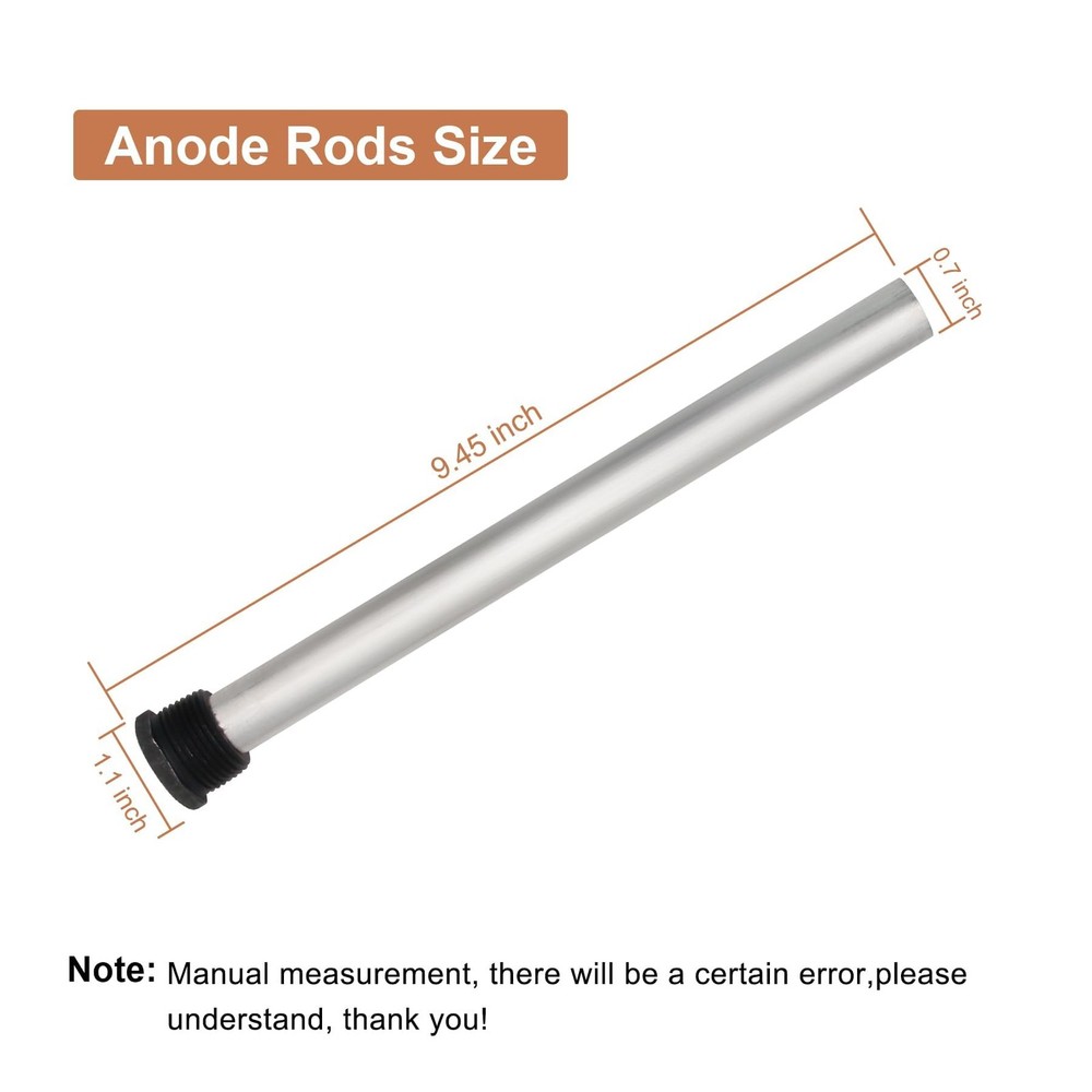 2 Pack RV Water Heater Anode Rod, Magnesium Rod Compatible with Silver