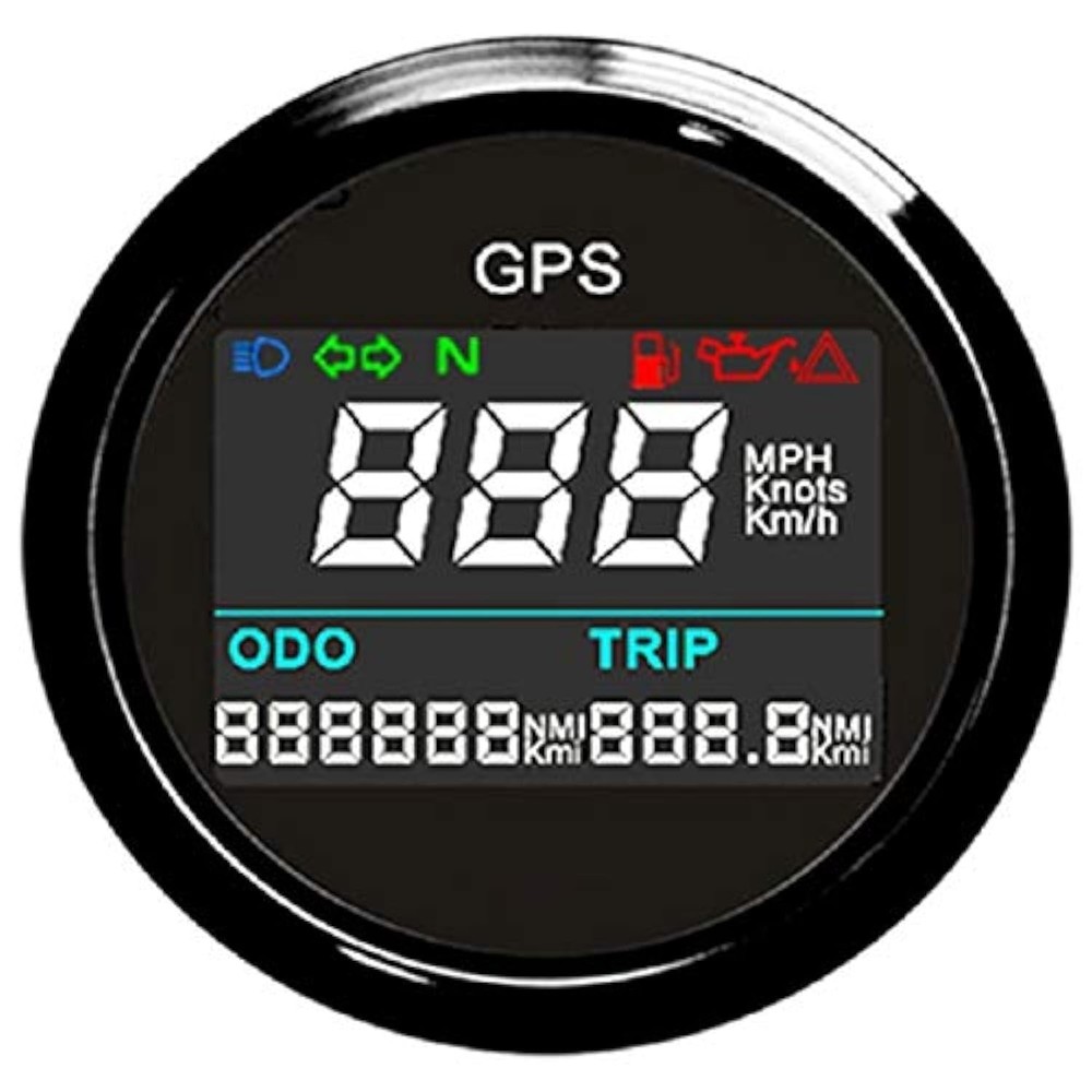 ELING Universal Digital GPS Speedometer Speedo Gauge Trip Meter Odometer Adju...