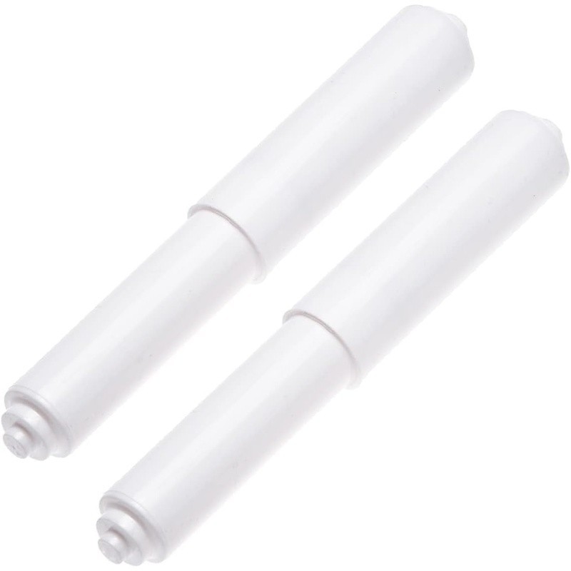 Toilet Paper Rollers 2 Pack Replacement Spring Loaded Universal Fit Easy Install