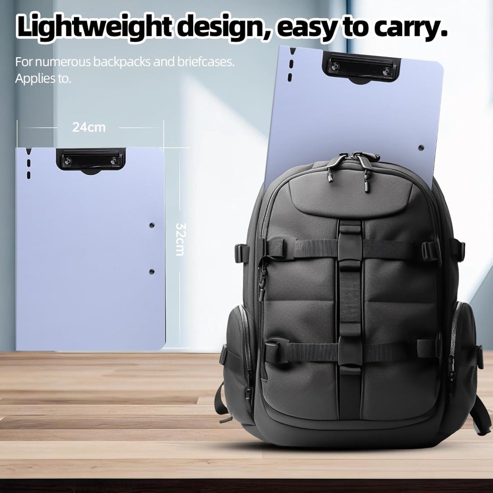 Foldable A4 Clipboard Folder with 360 Degree Rotation Double Metal Clips