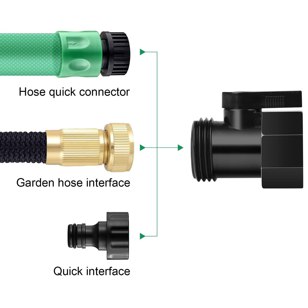 8pcs 3/4'' Stop Valves Quick Connect ABS Control Value