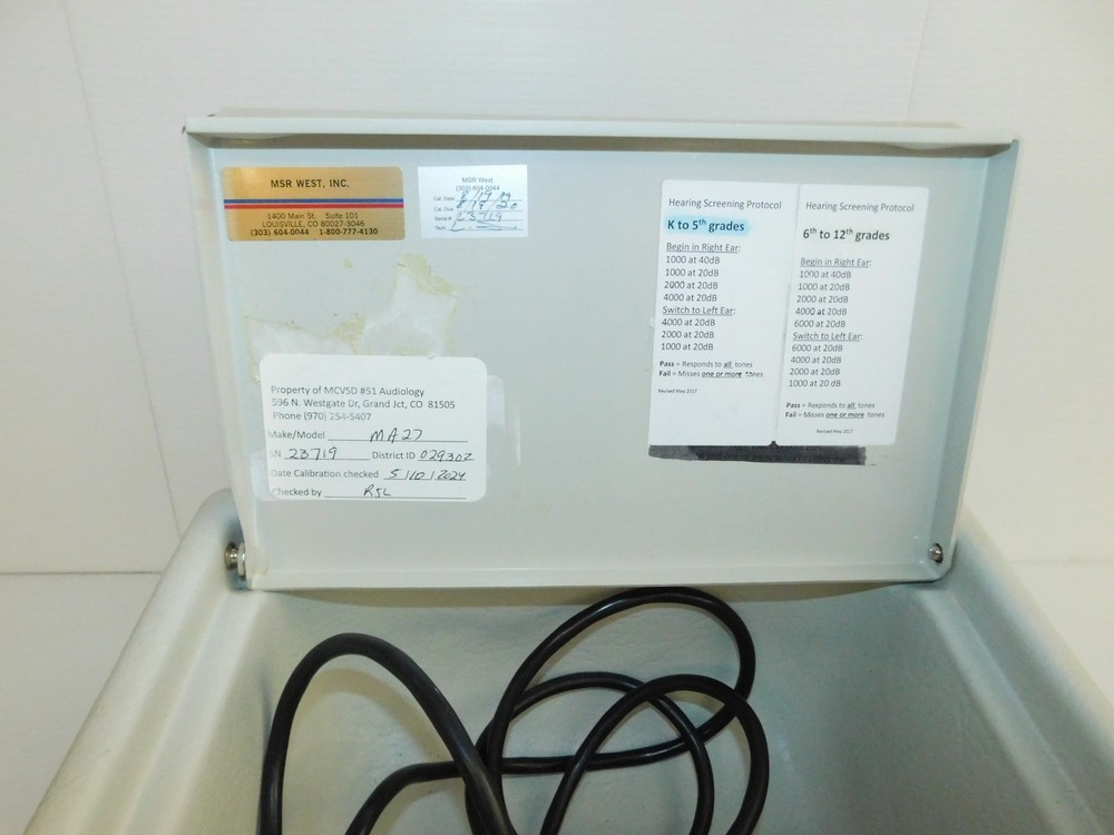 MAICO MODEL MA 27 AUDIOMETER (SBS8)