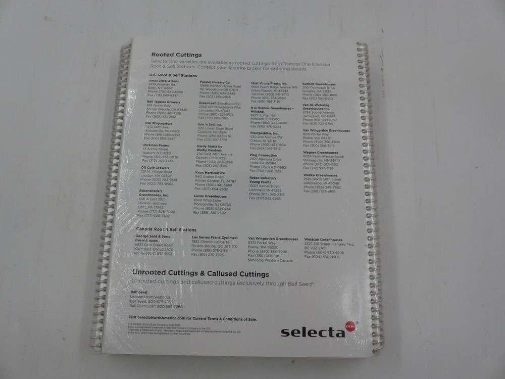 PACK OF 5 SELECTA 2023 PLANT CATALOG
