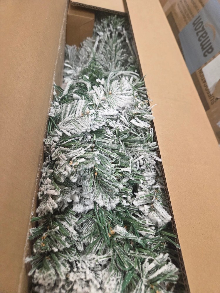 Pre-Lit Artificial Christmas Tree 4.5 ft App-Controlled Multicolor LED Foldable…