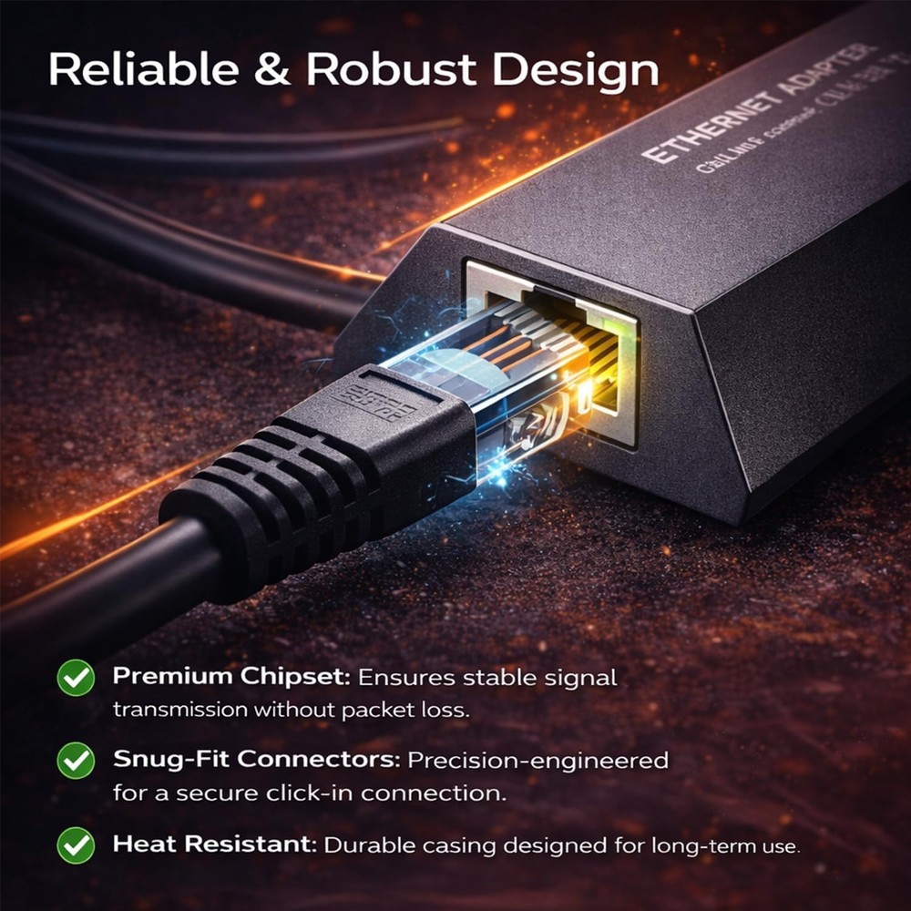 Starlink Ethernet Adapter for Gen 2 / V2 Rectangular Satellite, Gigabit RJ45 ...