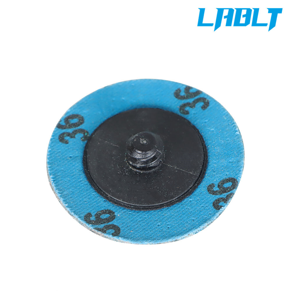 LABLT 25 Pack 2" 36 Grit Zirconia + Grind Aid Quick Change Sanding Discs Type