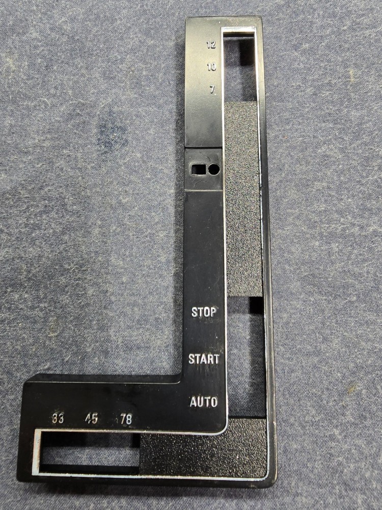 BSR C129R2 Turntable Part - Faceplate Speed, Record Size, Start/Auto/ Off