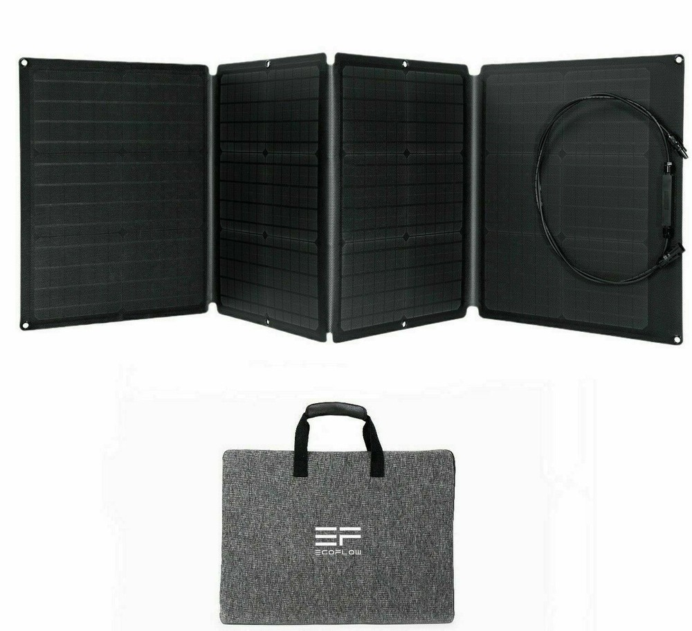EcoFlow 110W Portable Solar Panel Foldable with Carry Case Certified Refurbished
