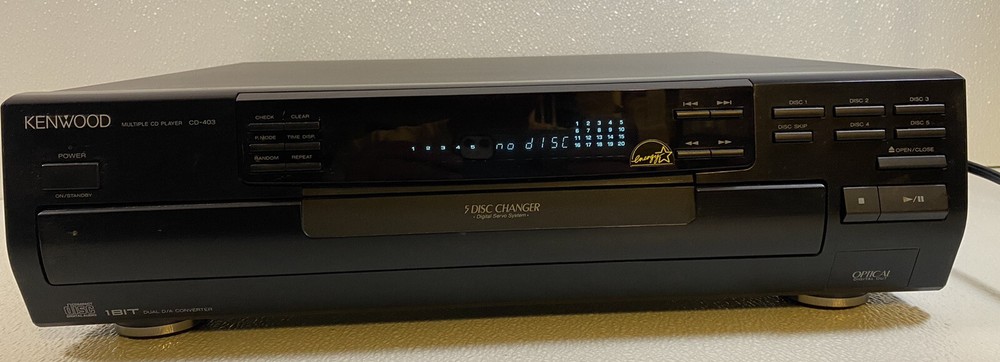 Kenwood Compact Disk Player & 5 CD Changer #CD-403 No Remote Tested & Working!