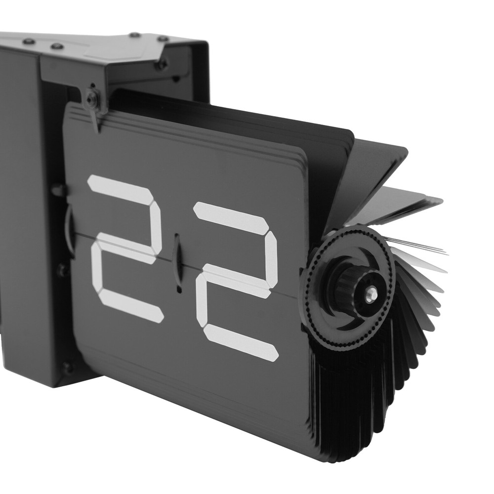 Wall Clock Tabletop Flip Clock Battery Operated Digital Display Screen New