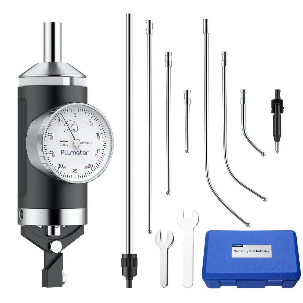 ALLmeter Coaxial Centering Dial Test Indicator,0-0.15" Range with 0.0005"...